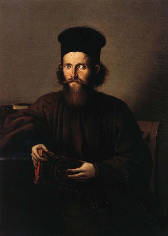 Nicolae Grigorescu Portrait of the Monk Isaia Piersiceanu oil painting picture